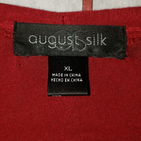 August Silk Multi-colored Chevron Sequin Crewneck Top - Picture 6 of 9